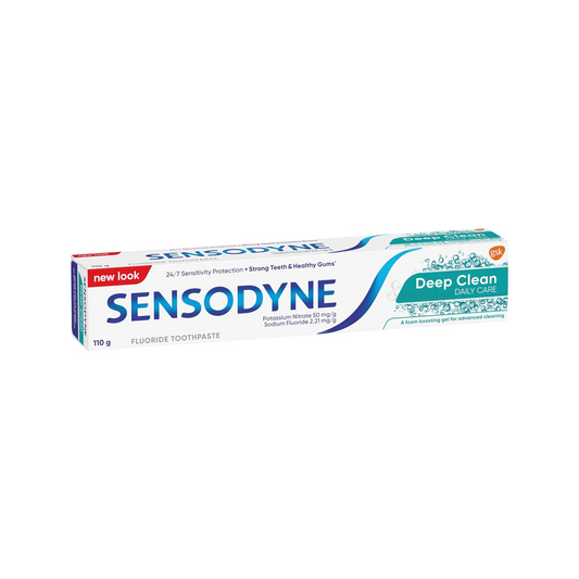 Sensodyne Deep Clean toothpaste brand anti-cavity gum germs Strong Teeth Best safe cavity brush fresh dat authentic imported Australian premium low price in bd