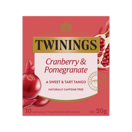 Twinings Cranberry & Pomegranate Tea natural caffeine free focus calm blend organic Root Best authentic import Australia UK instant strong cheap price in bd