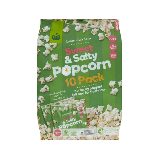 Woolies Sweet & Salty Gluten Free Popcorn grown sweet natural Australia Grain snack family Best import authentic organic food healthy premium low price in bd