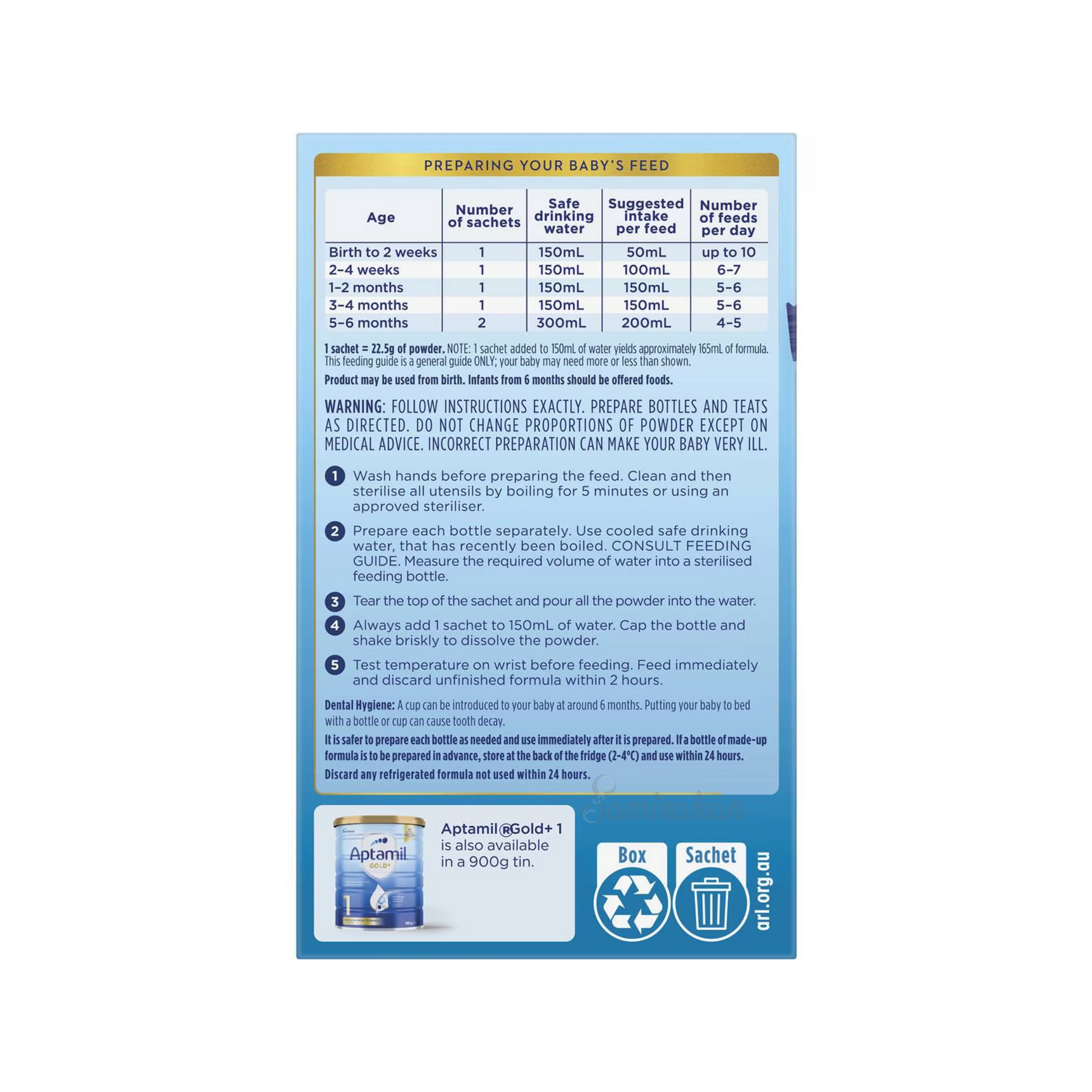 Aptamil Gold+ Stage 1 nutritionally premium baby milk formula infants birth Sachets healthy feeding food natural cow breast organic Best Import low price in bd