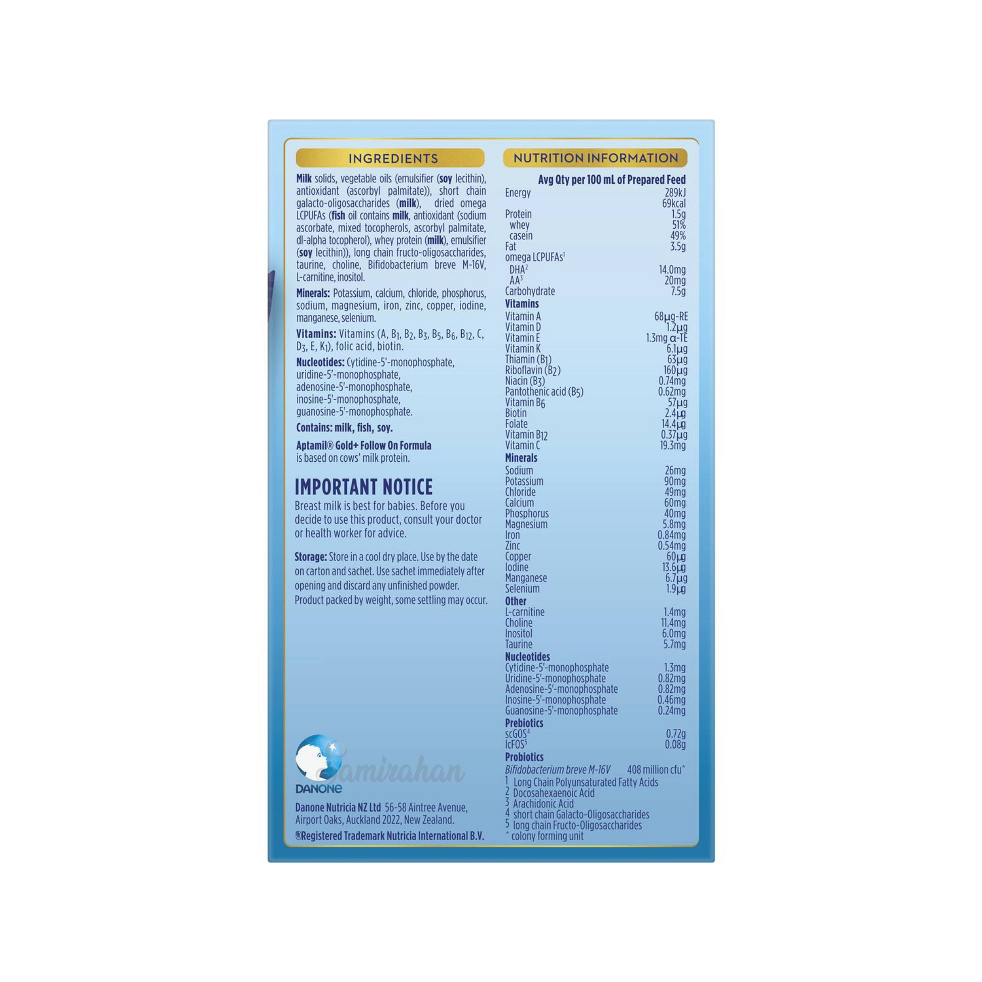 Aptamil Gold+ Stage 2 Sachet nutritionally premium baby milk formula infants birth healthy feeding food natural cow breast organic Best Import low price in bd