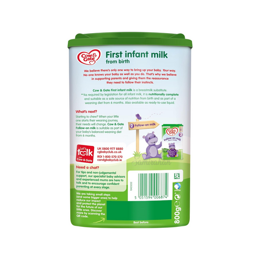 Cow & Gate Stage 1 First Baby Formula nutrition milk powder birth to 6 months Halal best import genuine authentic UK cow quality safe healthy feed food low price in Dhaka