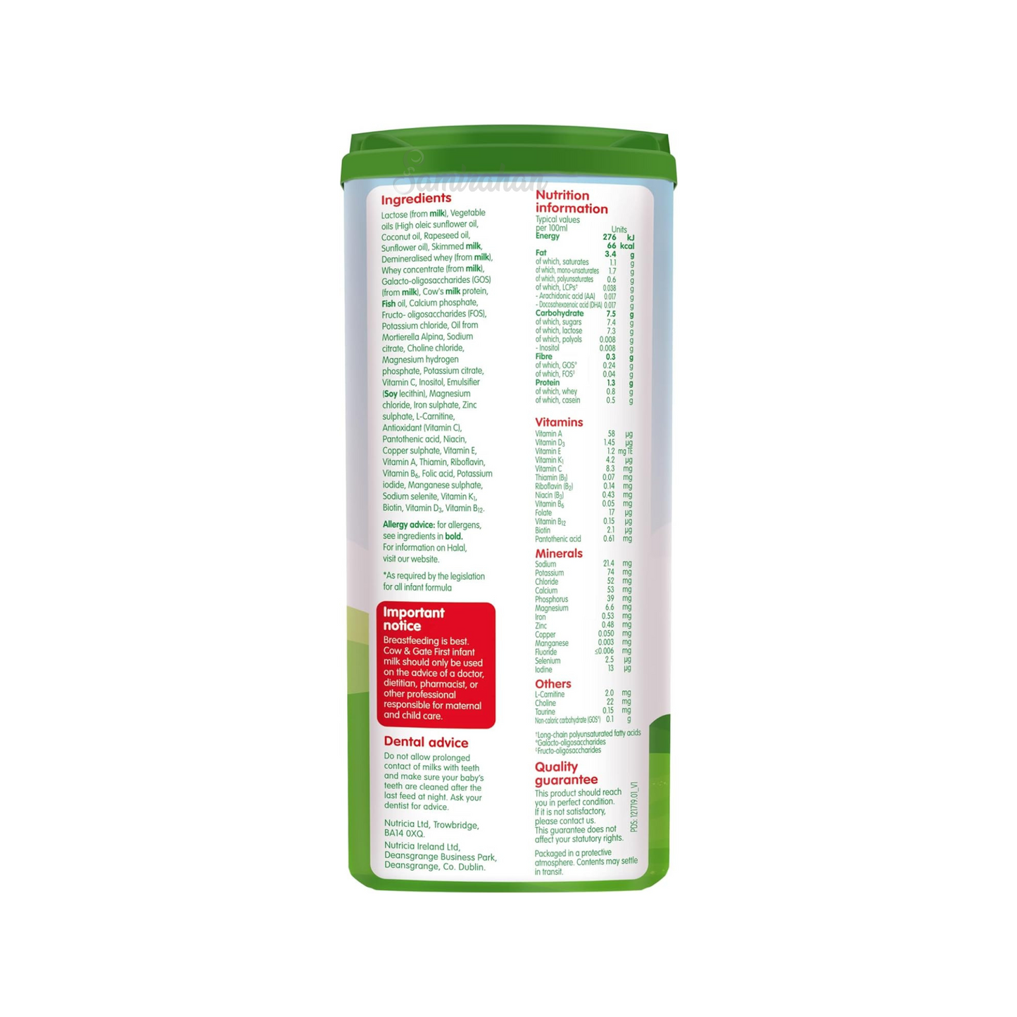 Cow & Gate Stage 1 First Baby Formula nutrition milk powder birth to 6 months Halal best import genuine authentic UK cow quality safe healthy feed food low price in Dhaka