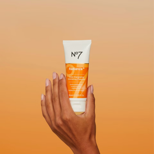 No7 Radiance Daily Energising Exfoliating Cleanser helps minimise the look of imperfections for skin that looks firmer & smoother. Best imported foreign authentic original real genuine UK British premium product brand quality luxury boots skincare care beauty face wash cheap price in Dhaka Chittagong Sylhet Bangladesh