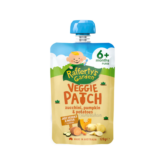 Raffertys Garden Zucchini Pumpkin Potatoes Baby Food Pouch fruit vegetable Best import Australia authentic premium kid snack healthy discount low price in BD