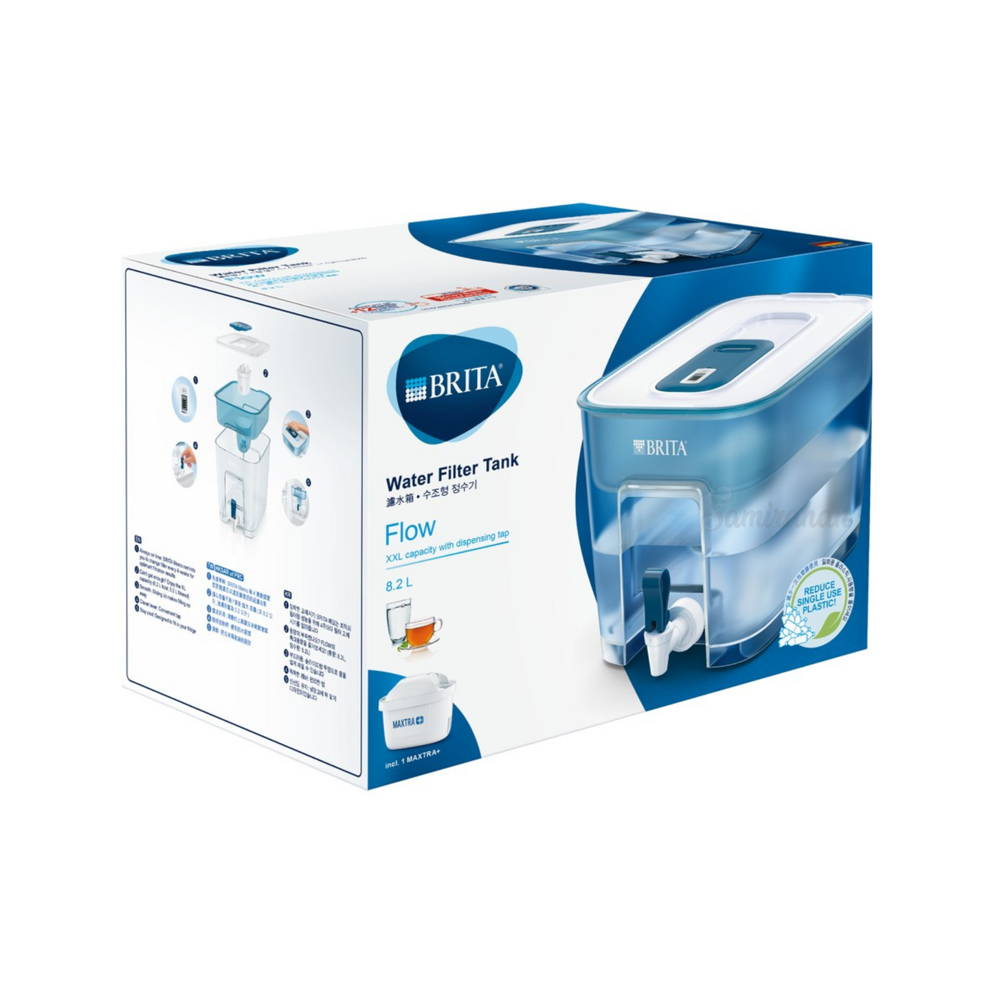 BRITA Flow 8.2L Water Filter Tank uses advanced MicroFlow technology to effectively reduce impurities found in tap water. Best imported foreign genuine authentic original real Australian British premium brand quality purifier healthy lifestyle natural pure drinking safe best price in Dhaka Chittagong Sylhet Bangladesh