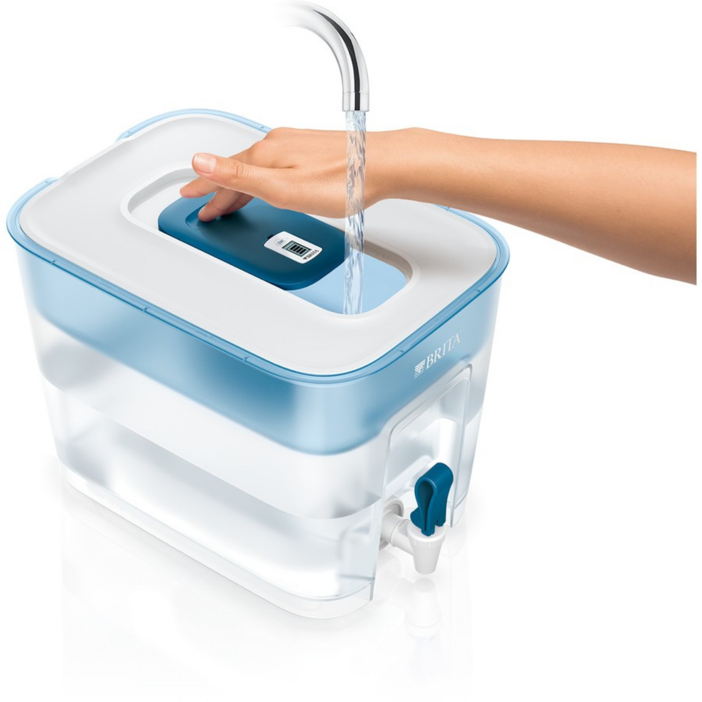 BRITA Flow 8.2L Water Filter Tank uses advanced MicroFlow technology to effectively reduce impurities found in tap water. Best imported foreign genuine authentic original real Australian British premium brand quality purifier healthy lifestyle natural pure drinking safe best price in Dhaka Chittagong Sylhet Bangladesh