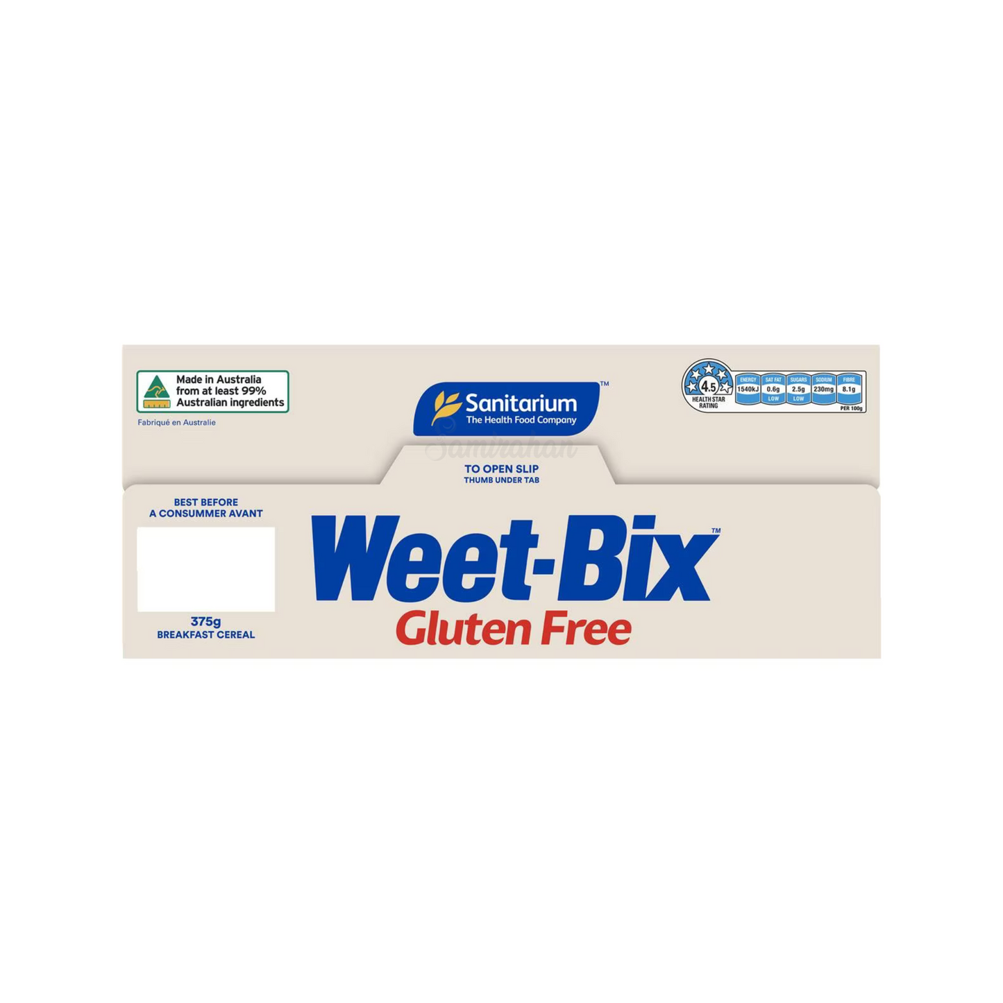 Weet-Bix gluten free version is made from Australian sorghum grains, a naturally gluten free ancient grain. It’s made from 96% wholegrains. Halal suitable. Best genuine foreign imported Australian Aussie cereal Low Sugar High Folate Sorghum Vitamins B1 B2 B3 food healthy nutrition corn flakes price in Dhaka Bangladesh