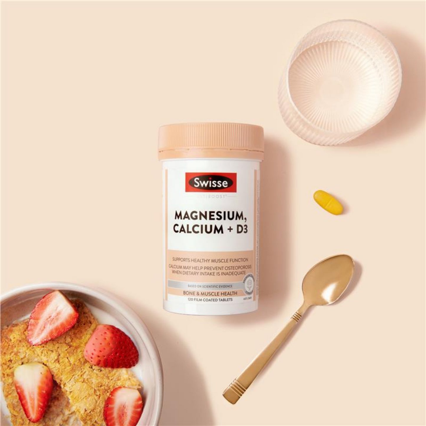 Swisse Ultiboost Magnesium Calcium + Vitamin D premium formula support healthy muscle relieve strong bones Best imported Australian authentic low price in bd