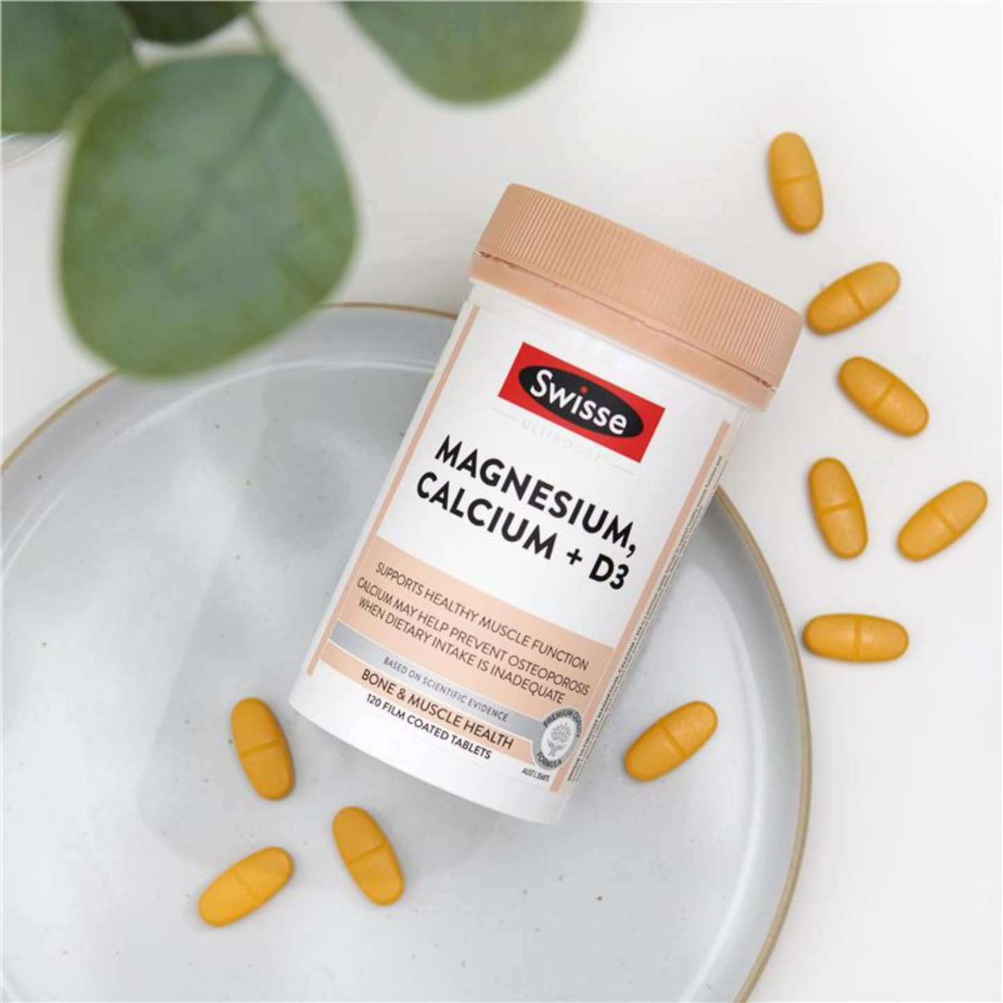 Swisse Ultiboost Magnesium Calcium + Vitamin D premium formula support healthy muscle relieve strong bones Best imported Australian authentic low price in bd