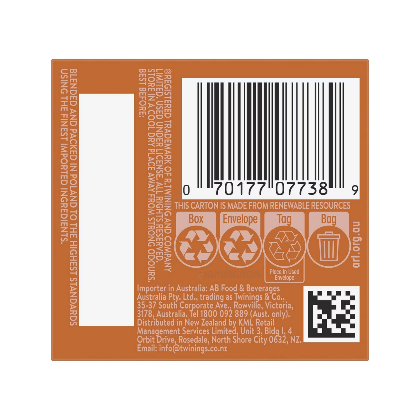 Twinings Orange & Cinnamon Tea natural caffeine free focus calm blend organic Root Best authentic import Australia UK instant natural strong cheap price in bd