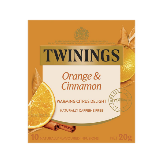 Twinings Orange & Cinnamon Tea natural caffeine free focus calm blend organic Root Best authentic import Australia UK instant natural strong cheap price in bd