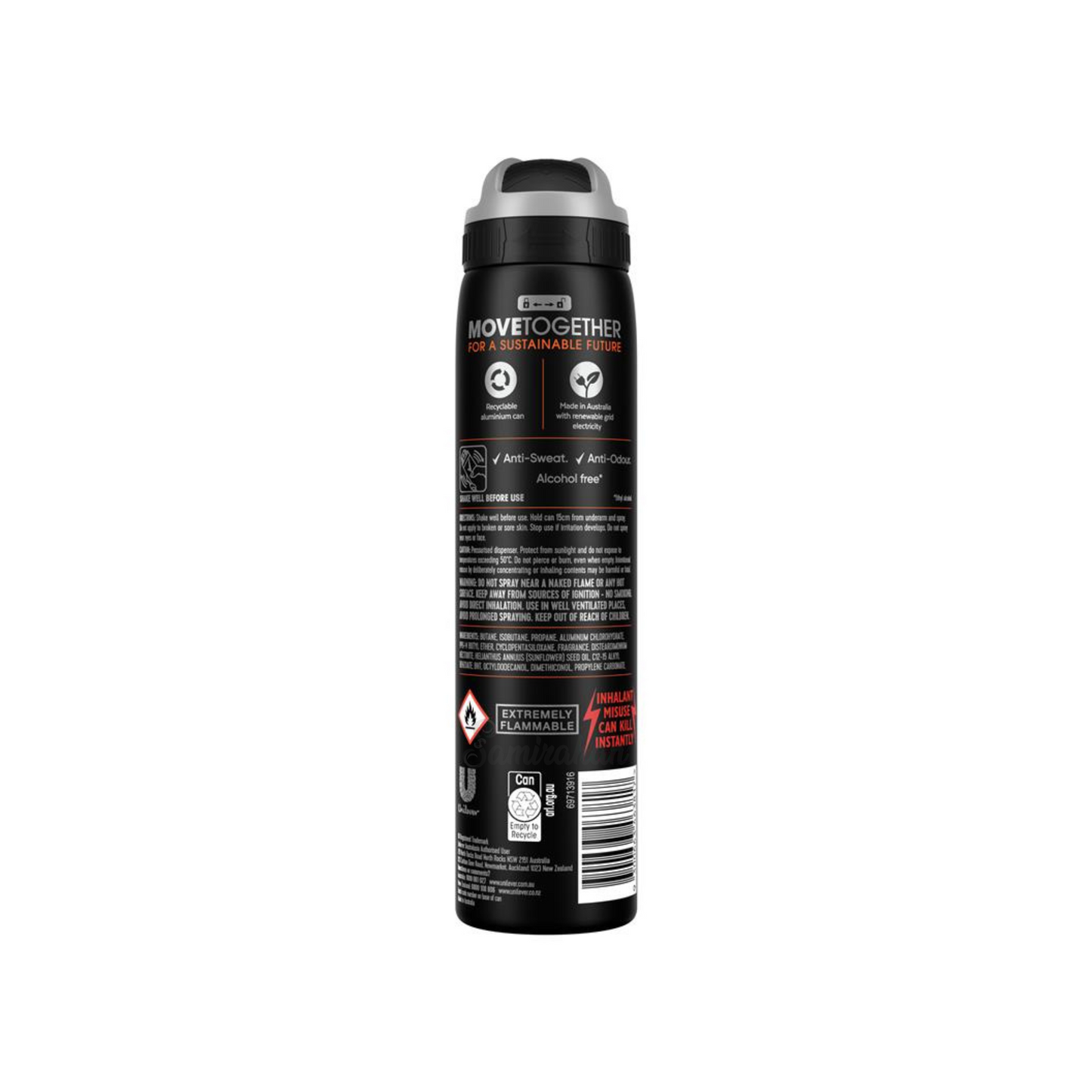 REXONA Men Antiperspirant Aerosol Deodorant Adventure Energy sweat odor dry daily 48 hours white marks Best safe authentic import Australia low price in bd