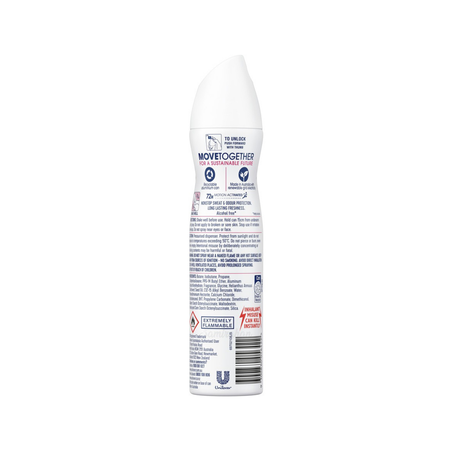 Rexona for Women Antiperspirant Advanced Bright Bouquet Energy sweat odor dry daily 48 hours white marks Best safe authentic import Australia low price in bd