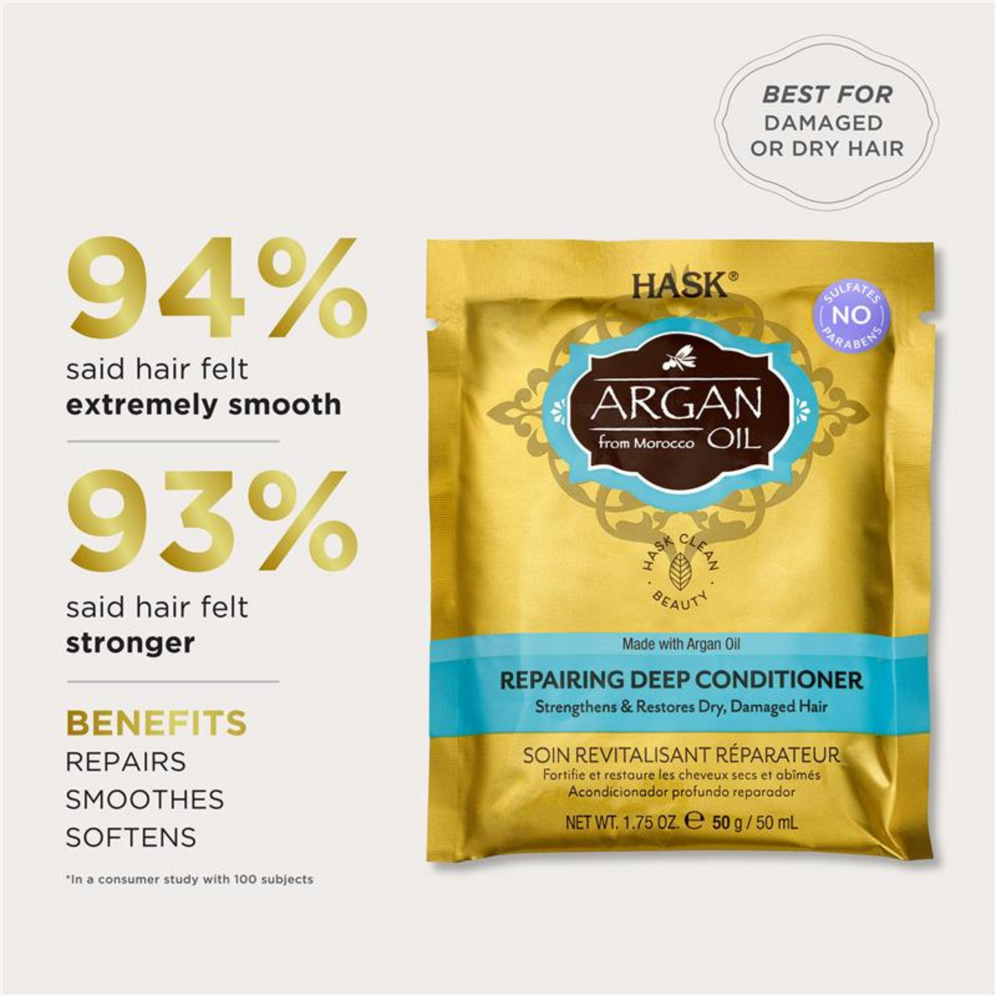 This Hask Argan Oil Repairing Deep Conditioning Treatment is ideal for dry, damaged, and over-processed hair. Best imported genuine authentic original dry soft premium organic quality health beauty skincare dietary anti ageing incredibly Softens renews Clean restores shiny silky Protein price in bd Dhaka Bangladesh