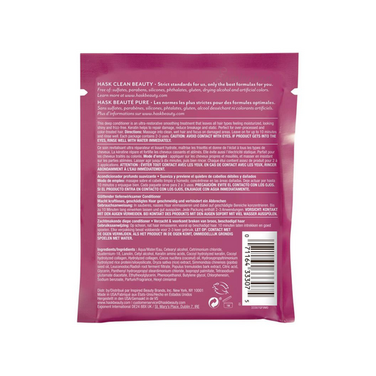 Hask Keratin Smoothing Deep Conditioner nature dry damage hair frizz straight silky Best authentic dandruff Fruity soft free Shine nourished low price in BD