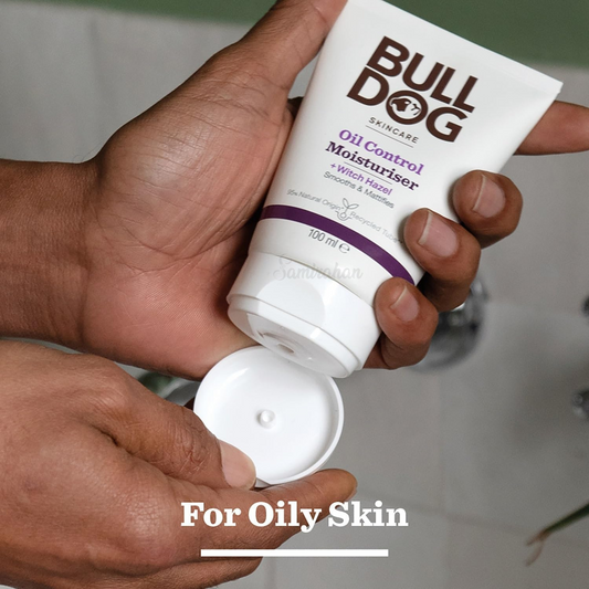 Bulldog Oil Control Moisturiser skincare Men Remove Bright Daily dry facewash cleanses witch hazel smooth mattifies Glow softer Best imported UK low price in bd