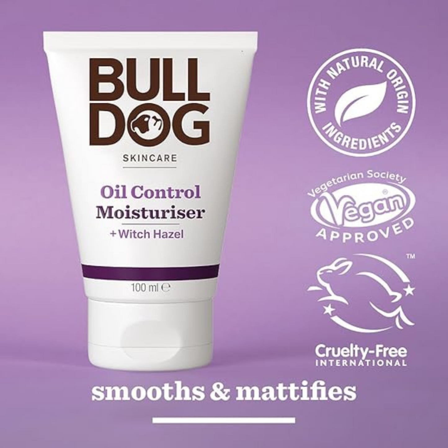 Bulldog Oil Control Moisturiser skincare Men Remove Bright Daily dry facewash cleanses witch hazel smooth mattifies Glow softer Best imported UK low price in bd