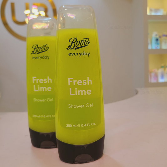 Boots Everyday Fresh Lime Shower Gel Skin Protective fruity smell moisturizer sun clean skin Soap soft Best authentic brand import UK Body wash low price in bd