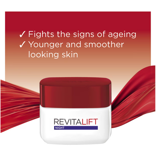 Loreal Paris Revitalift Night Cream Pro-Retinol anti-wrinkle imported Makeup real original Sun protect face glow skincare brand luxury premium AU low price bd