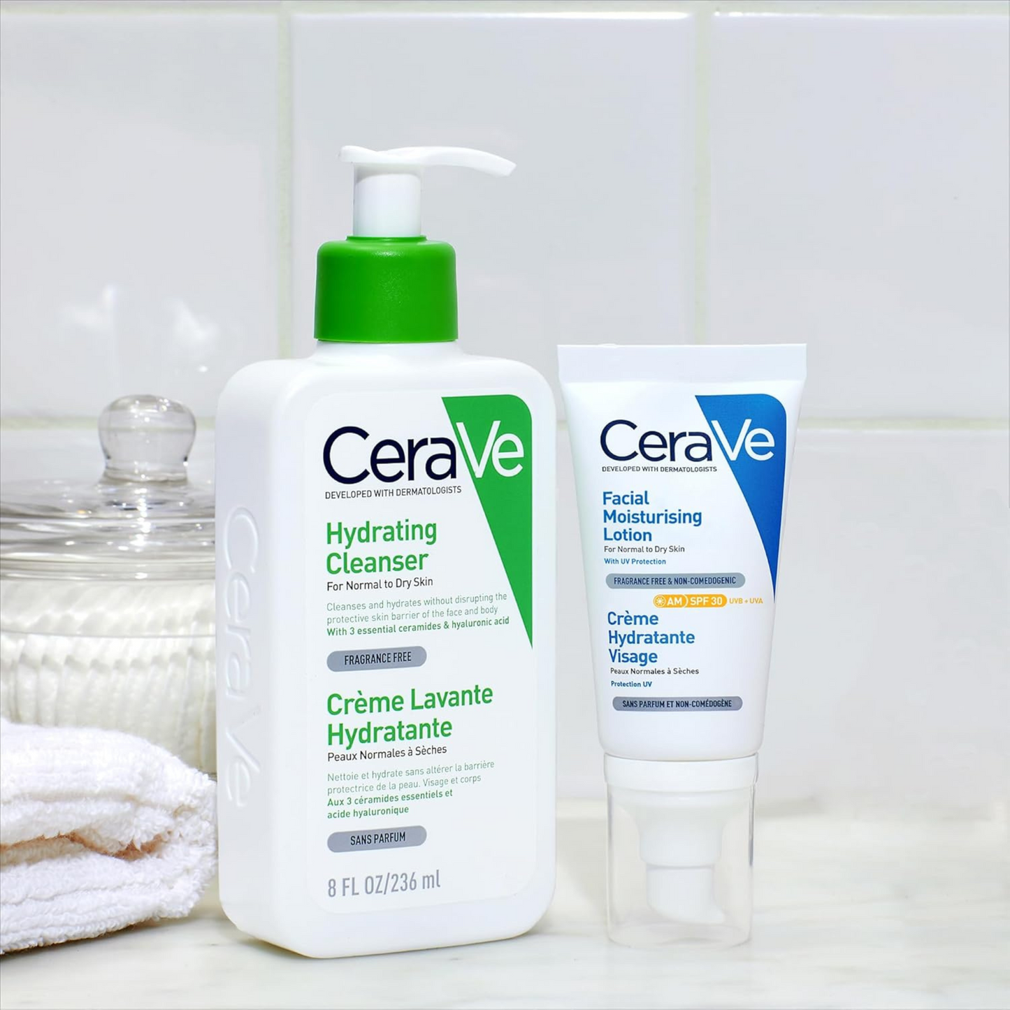 CeraVe AM Facial Lotion moisturizer SPF 50+ provides protection dry Dark spot Best Pimple import UK genuine authentic premium beauty skincare low price in BD