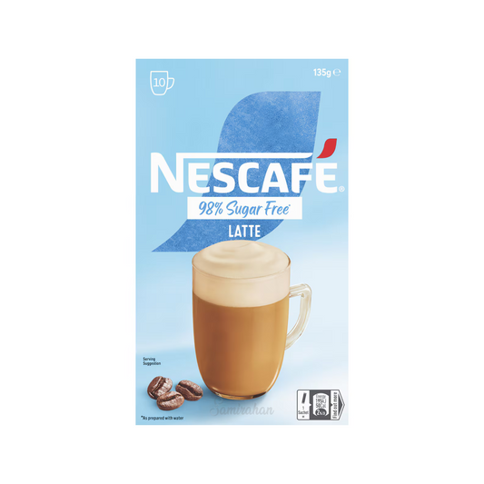 Nescafe 98% Sugar Free Latte Coffee naturally sweetened creamy simply smooth Robusta Tired blond Best authentic foreign import premium Australian low price in Dhaka bd