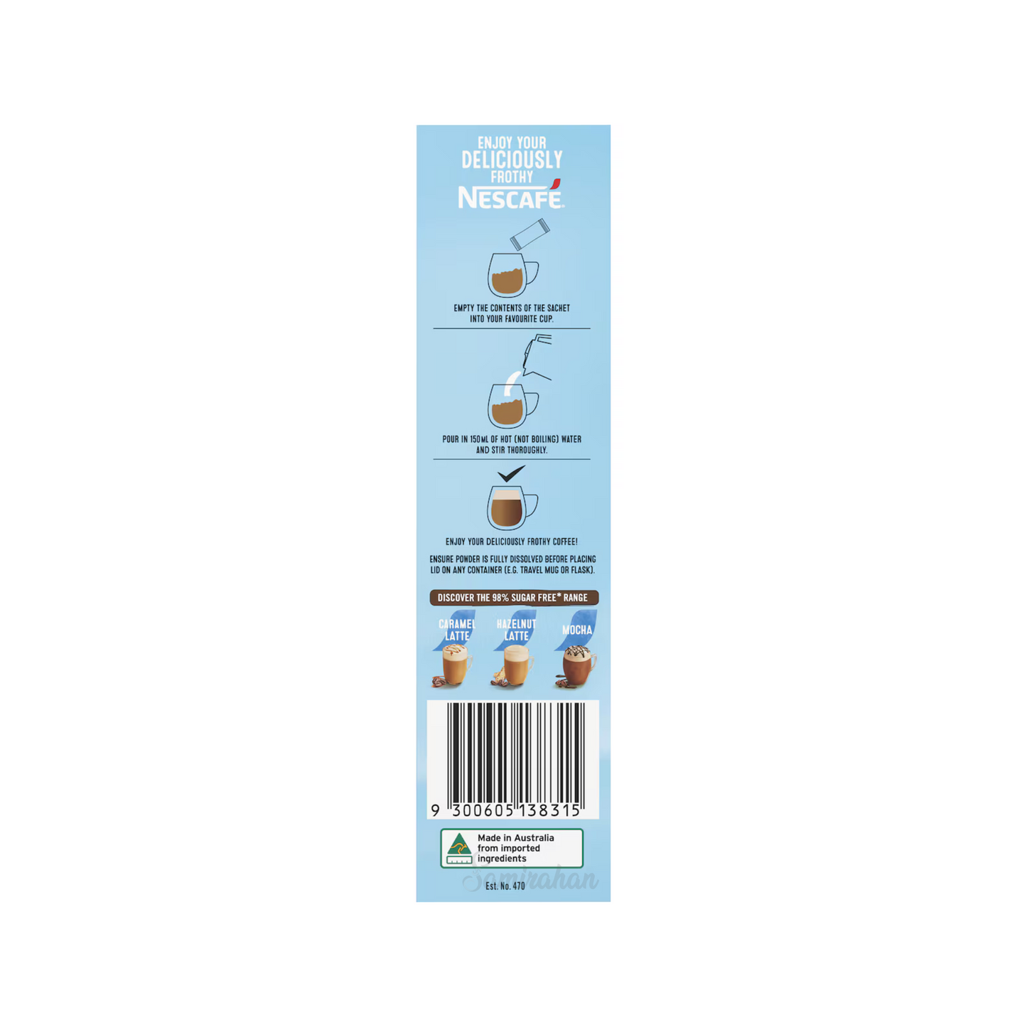 Nescafe 98% Sugar Free Latte Coffee naturally sweetened creamy simply smooth Robusta Tired blond Best authentic foreign import premium Australian low price in Dhaka bd