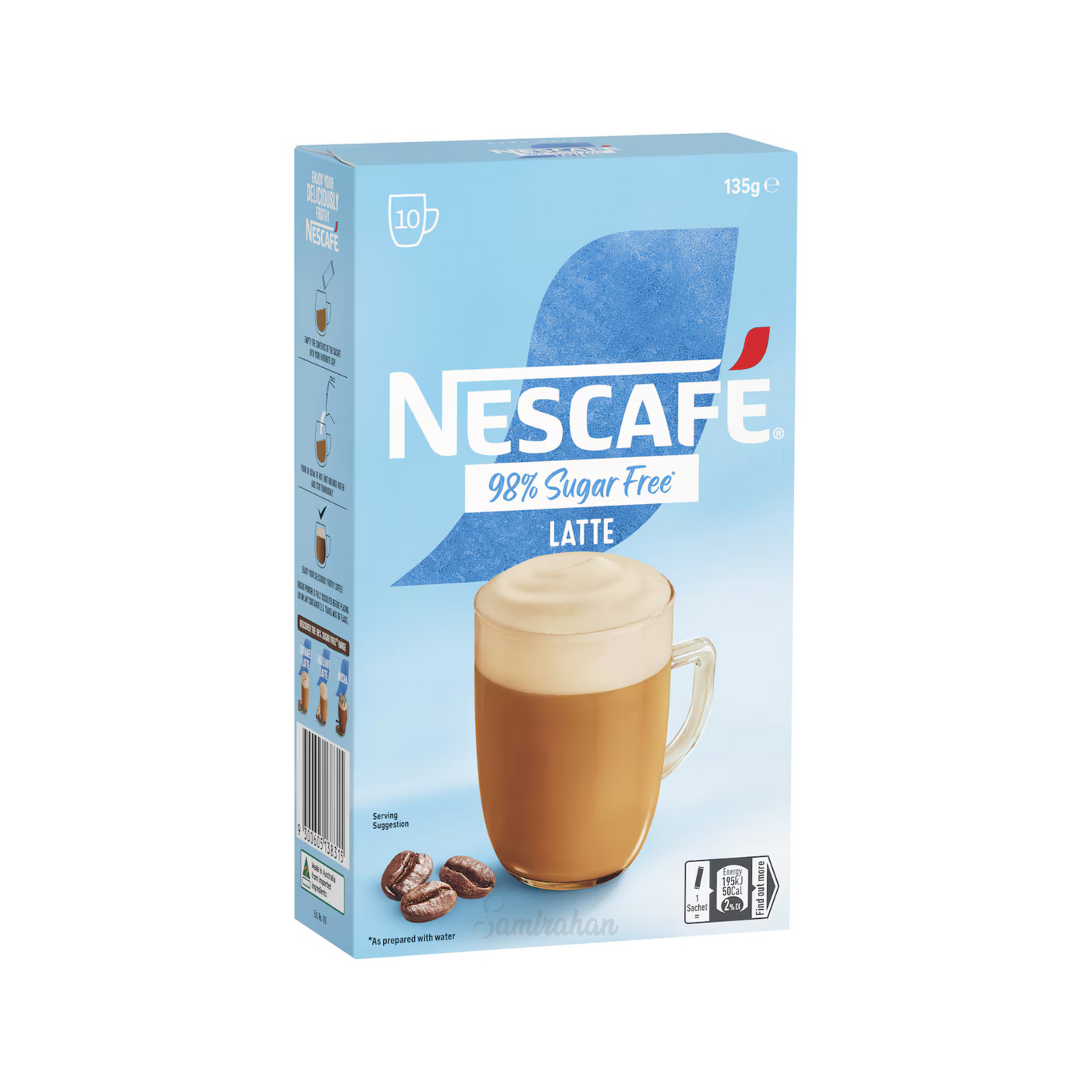 Nescafe 98% Sugar Free Latte Coffee naturally sweetened creamy simply smooth Robusta Tired blond Best authentic foreign import premium Australian low price in Dhaka bd