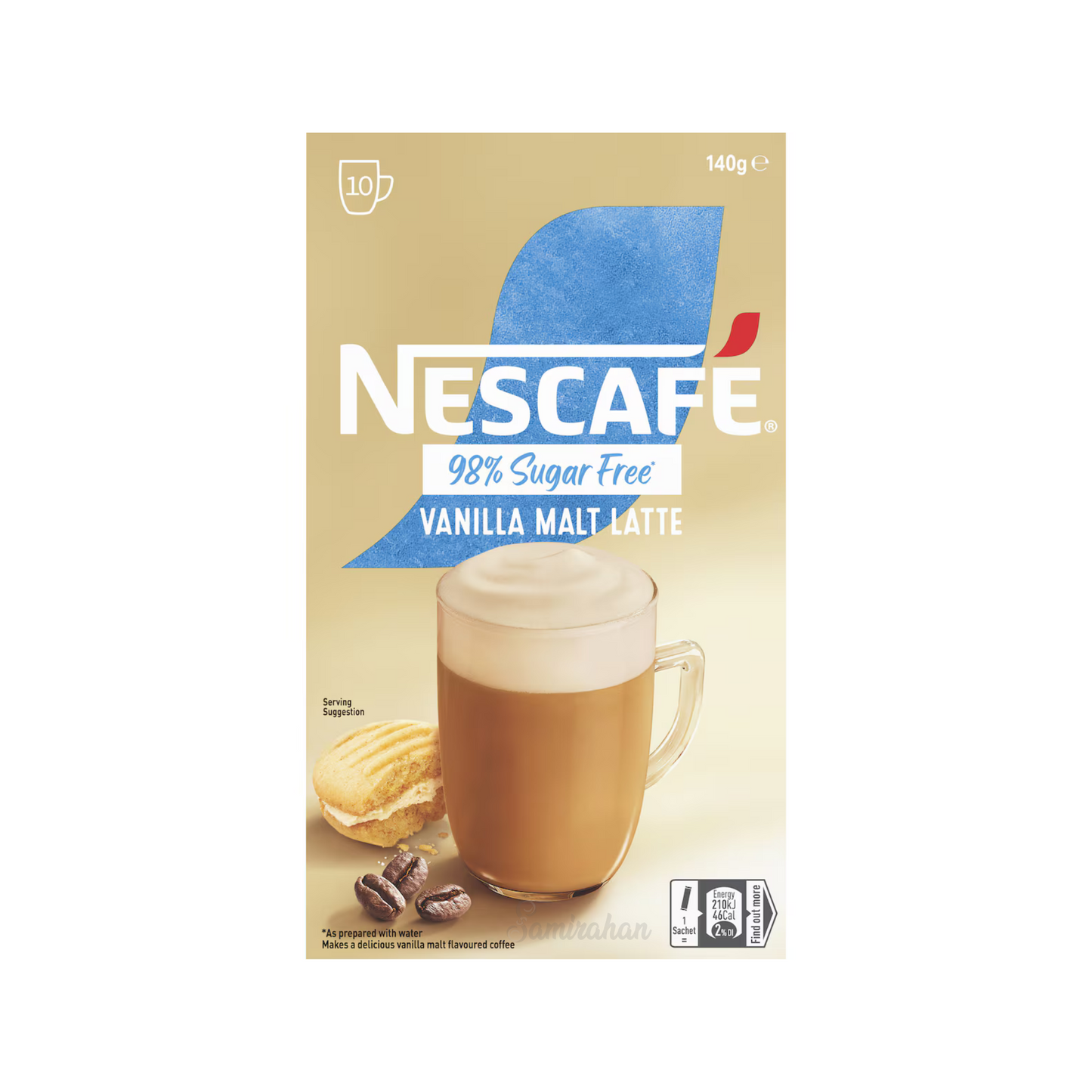 NESCAFE 98% Sugar Free Vanilla Malt Latte creamy coffee smooth Robusta Tired milk blond Best authentic foreign import premium Australian low price in Dhaka bd