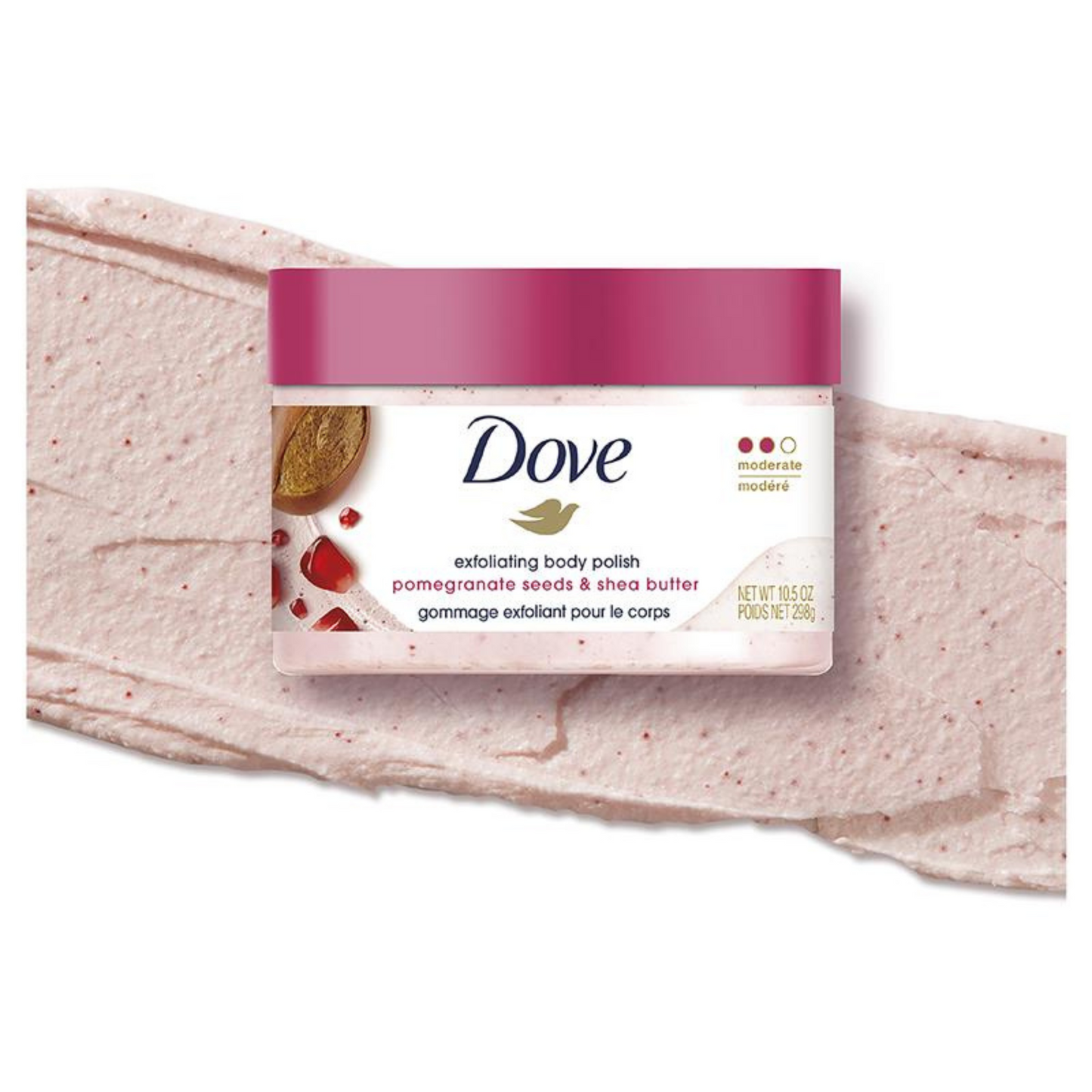Dove Pomegranate Seeds Shea Butter Exfoliating Body Polish Cream gentle imported foreign original quality real skincare beauty luxury premium AU low price bd