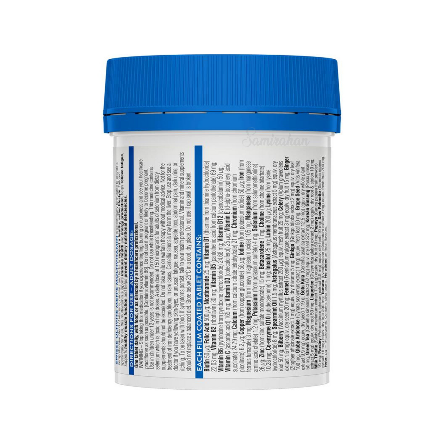 Swisse Ultivite Men's Multi Vitamin Tablet Best import Australin authentic immune medicine pharmacy Zinc healthy muscle premium brand energy low price in BD