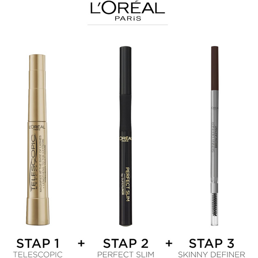 L'Oréal Telescopic Mascara (8 ml)high precision flexible Black Magnetic Fiber multi comb flawless lash skincare brand premium Australia cheap price in bd Dhaka