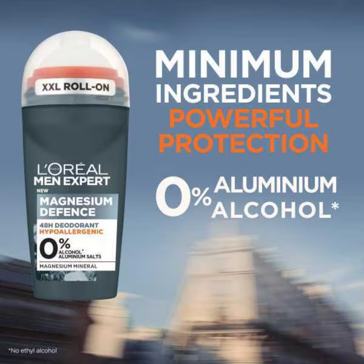 L'Oréal Paris Men Expert Magnesium Hypoallergenic 48H Roll On Deodorant long lasting scent effective protect against body brand premium UK low price bd Dhaka