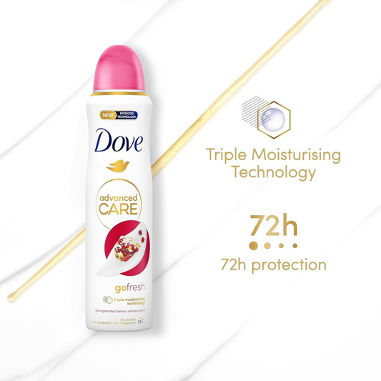 Dove Women Advance Care Go Fresh Pomegranate Antiperspirant Deodorant 72h sweat odor protect Best long last fresh scent imported perfume premium low price in bd