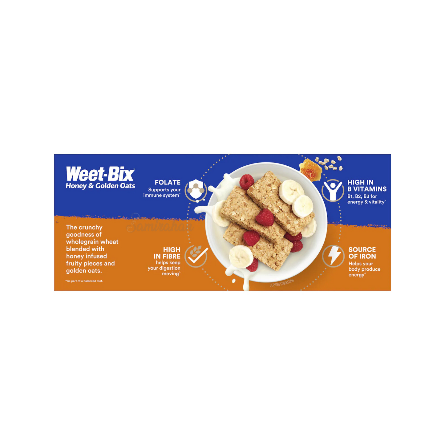 Sanitarium Weet-Bix Honey Golden Oatst Breakfast Cereal sugar saturated fat fibre Vitamin Best genuine foreign import food healthy corn low price in Dhaka BD
