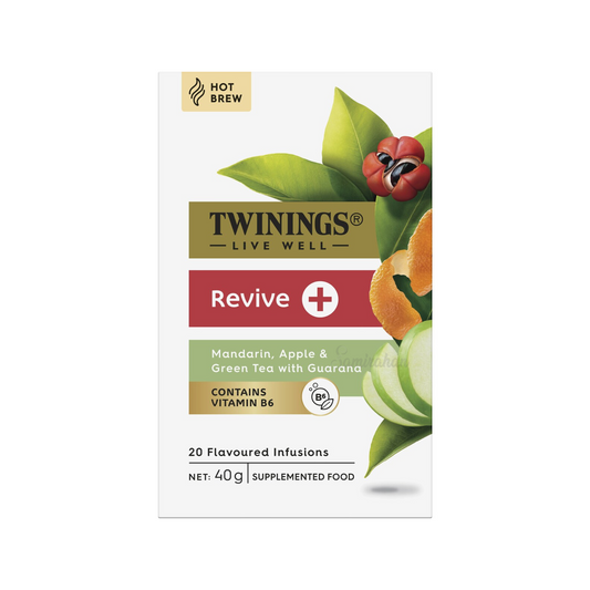 Twinings Live Well Revive Green Tea Apple Bag natural caffeine winter snack blend coffee Best authentic import Australia UK instant strong cheap price in bd