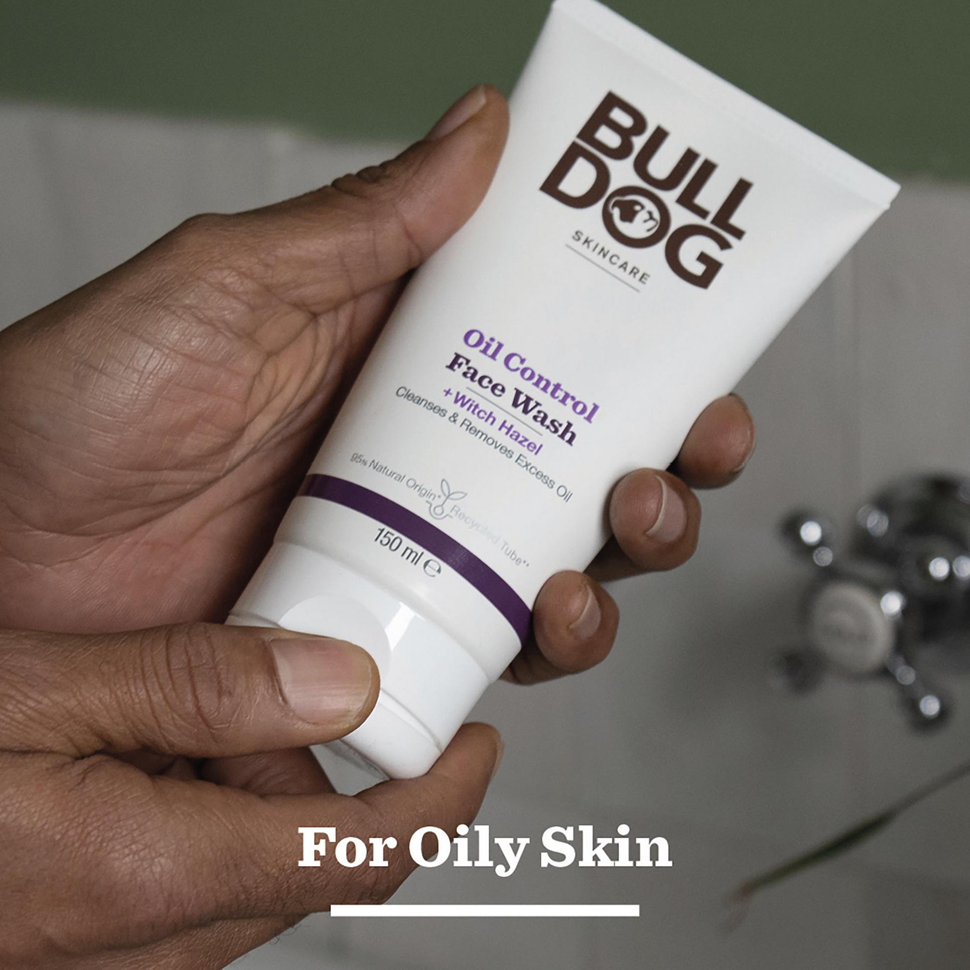 Bulldog Oil Control face wash skincare Men Remove Bright Daily dry dark spot cleanses witch hazel smooth mattifies Glow softer Best imported UK low price in bd