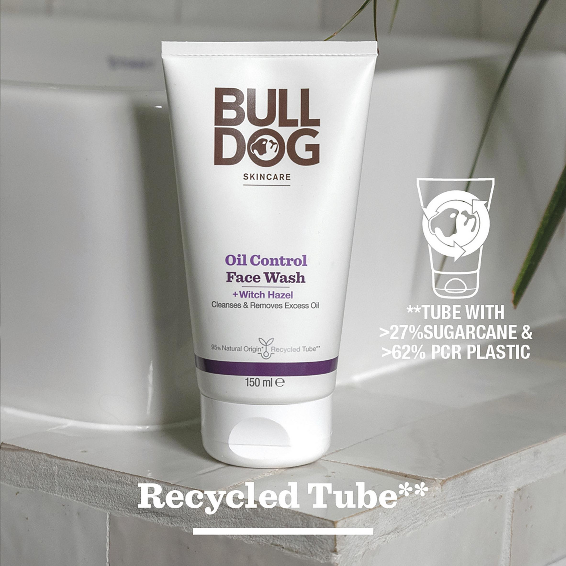 Bulldog Oil Control face wash skincare Men Remove Bright Daily dry dark spot cleanses witch hazel smooth mattifies Glow softer Best imported UK low price in bd