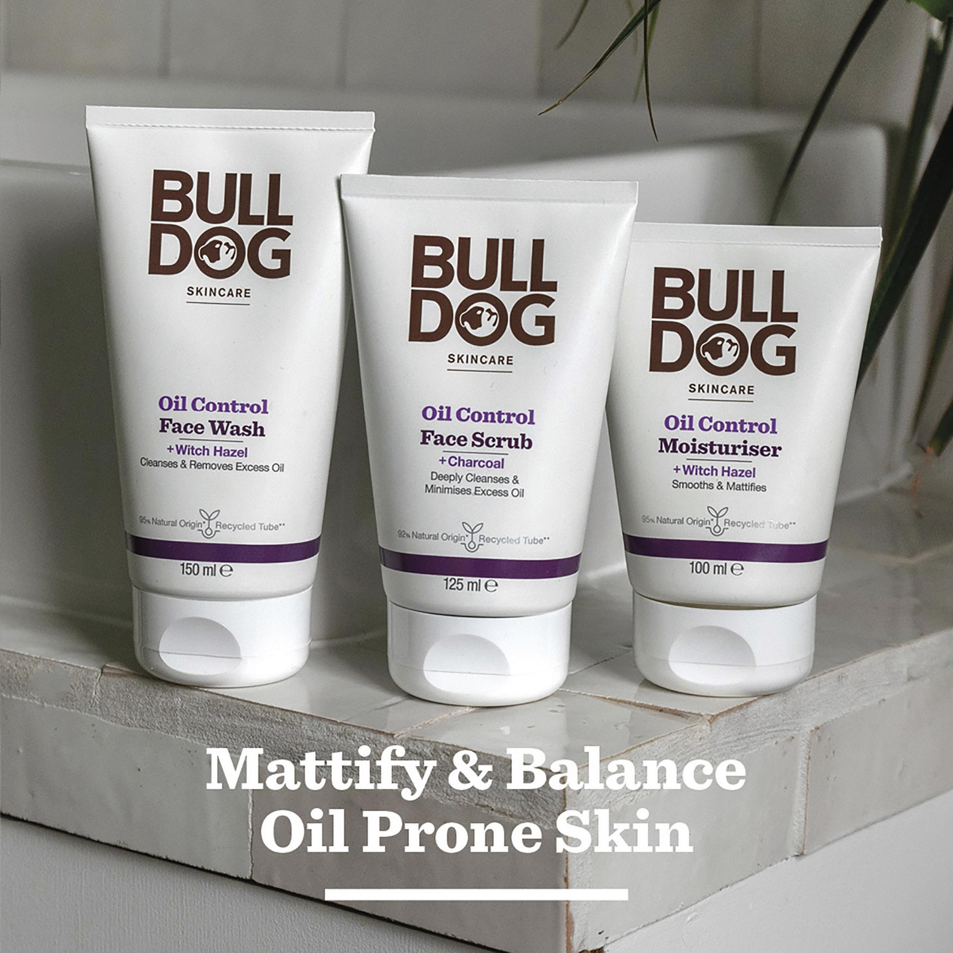 Bulldog Oil Control face wash skincare Men Remove Bright Daily dry dark spot cleanses witch hazel smooth mattifies Glow softer Best imported UK low price in bd