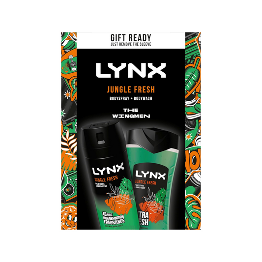 LYNX Jungle Fresh Duo Gift Set Body wash shower gel soap savan glow sweet Best imported Australia fragn aroma authentic original scent perfume low price in BD