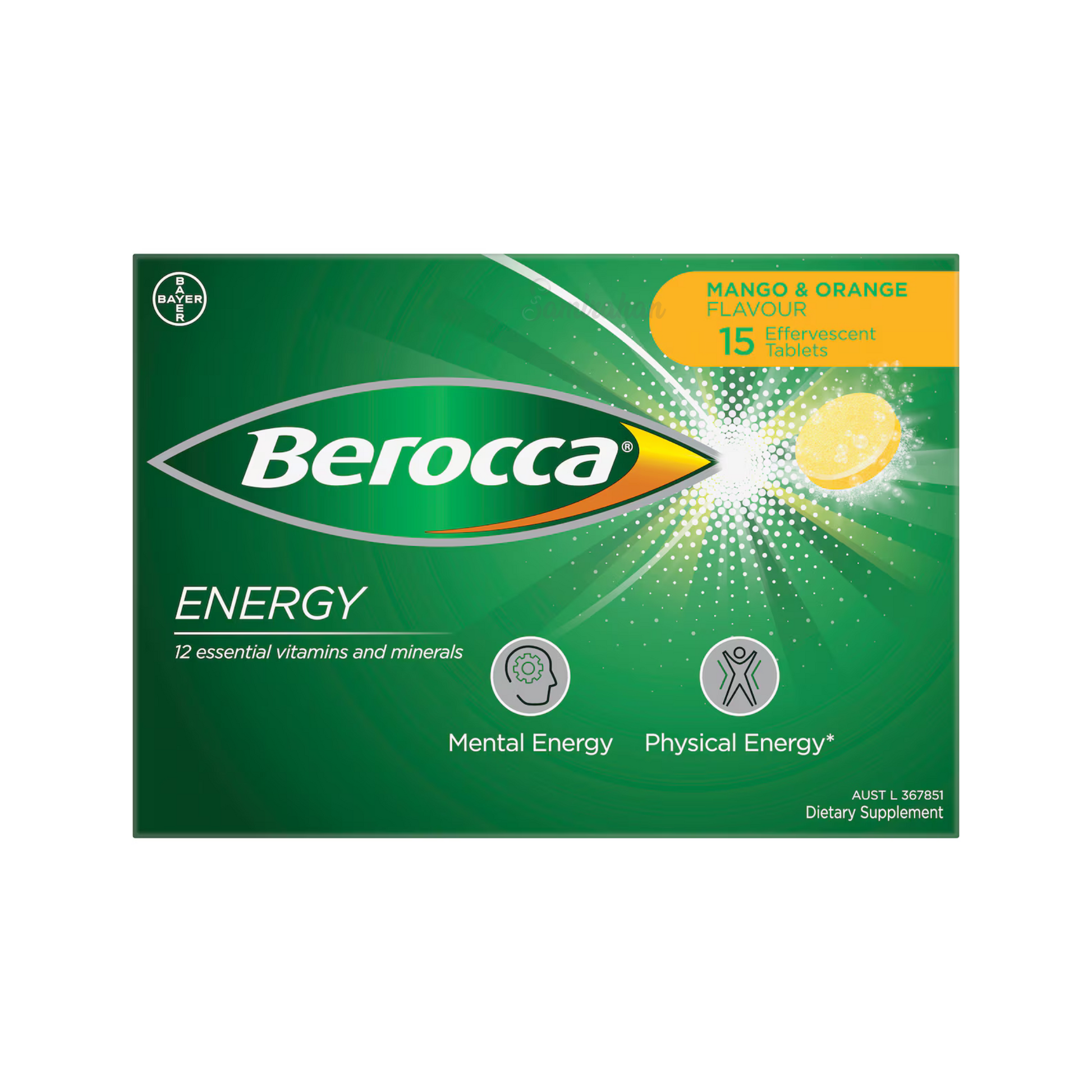 Berocca Energy Vitamin B & C Effervescent Multivitamin Drink Mango immunity strength Best genuine premium quality absorption zinc calcium import low price in BD