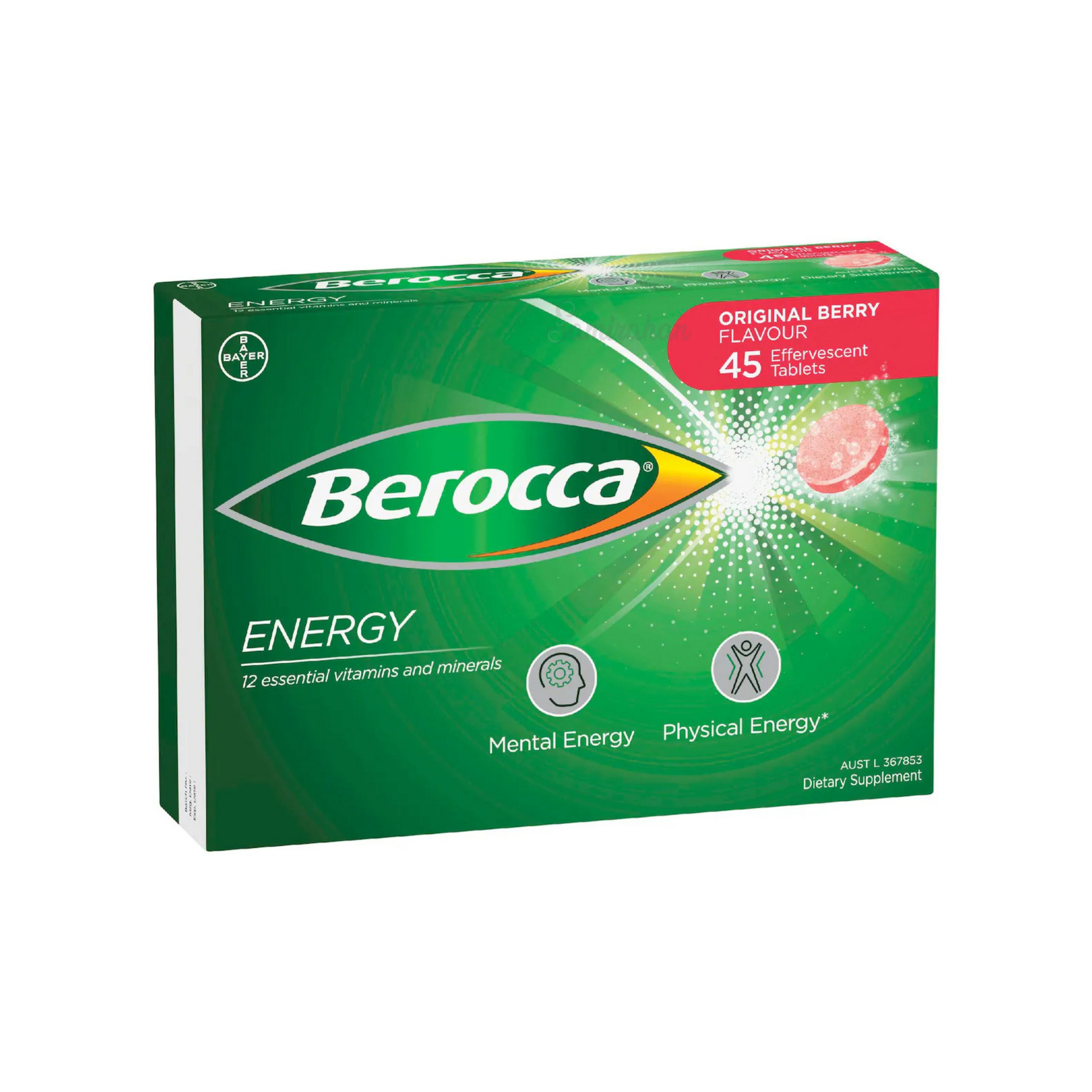 Berocca Energy Vitamin B C Effervescent Multivitamin Drink Berry immunity mental strength Best genuine premium quality absorption calcium import low price in BD