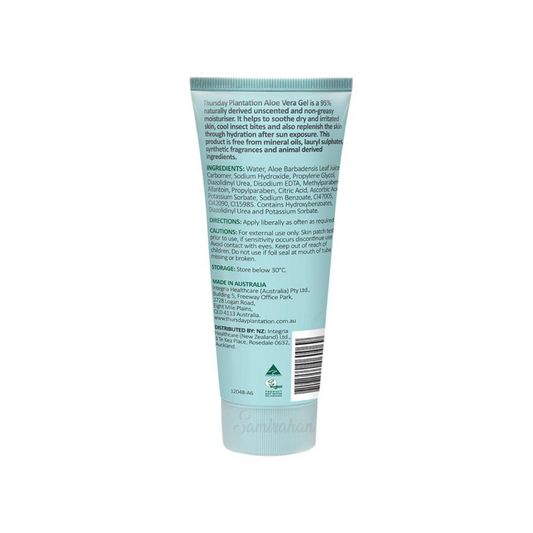 Thursday Plantation Aloe Vera Gel Natural Moisturiser dry irritated skin wash lotion sale discount harbel Best real import premium herbal Australia cheap in bd