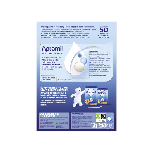 Aptamil Stage 2 Follow On Baby Milk Formula 6-12 Month Birth UK safe health feed food care cow original store Best shop Import foreign Premium low price in bd