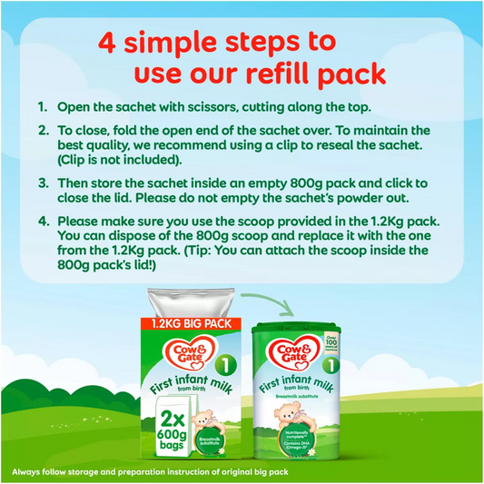 Cow & Gate Stage 1 First Infant Baby Milk Powder Birth Big Pack nutrition premium Halal best imported UK British cow quality safe health feed food low price bd