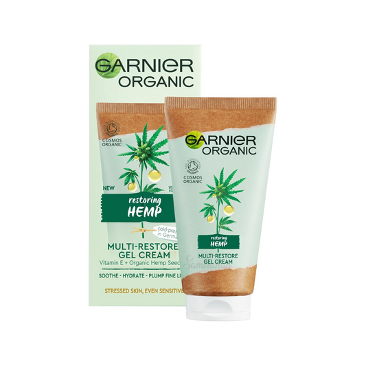 Garnier Organic Hemp Multi Restore Soothing Gel Cream bright glow face dark spot Best clean import original protect genuine damage care premium uk low price bd