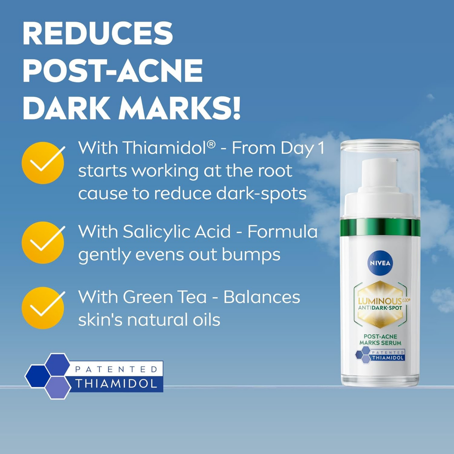 NIVEA Luminous 630 Anti Dark Spot Post Acne Skin Serum Dark Spot Day Cream glow Creatine Argan Oil Best imported authentic soft brand Australian low price in bd