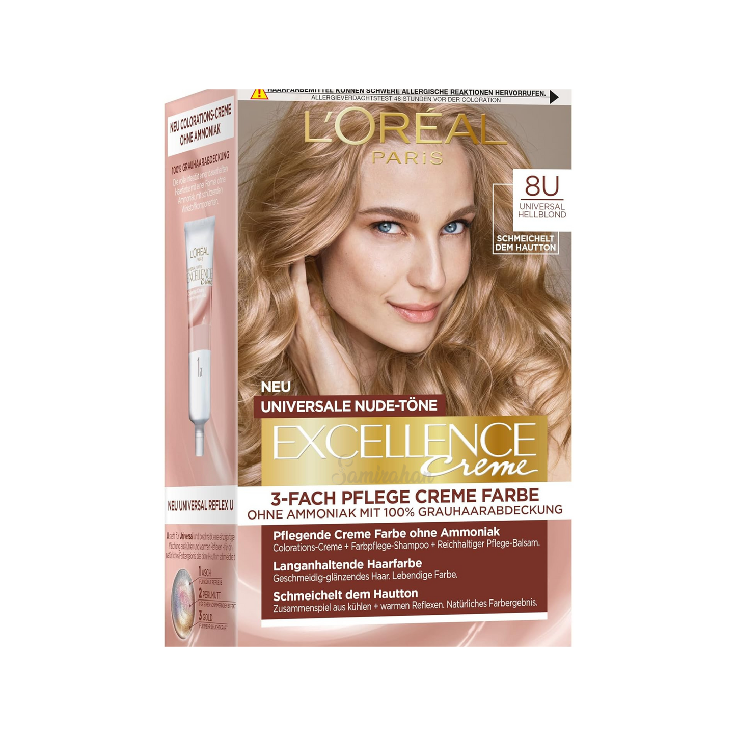 LOréal Paris Creme Nude Hair Dye 8U Universal Light Blonde godrej multi care cosmatic look beauty import makeup brand premium uk Australia cheap price in bd