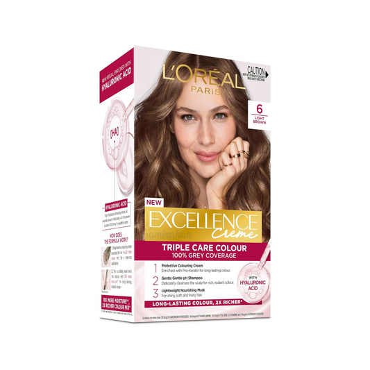 LOréal Paris Excellence Creme Hair Dye 100% Grey Light Blonde godrej multi care cosmatic look beauty import makeup brand premium uk Australia cheap price in bd