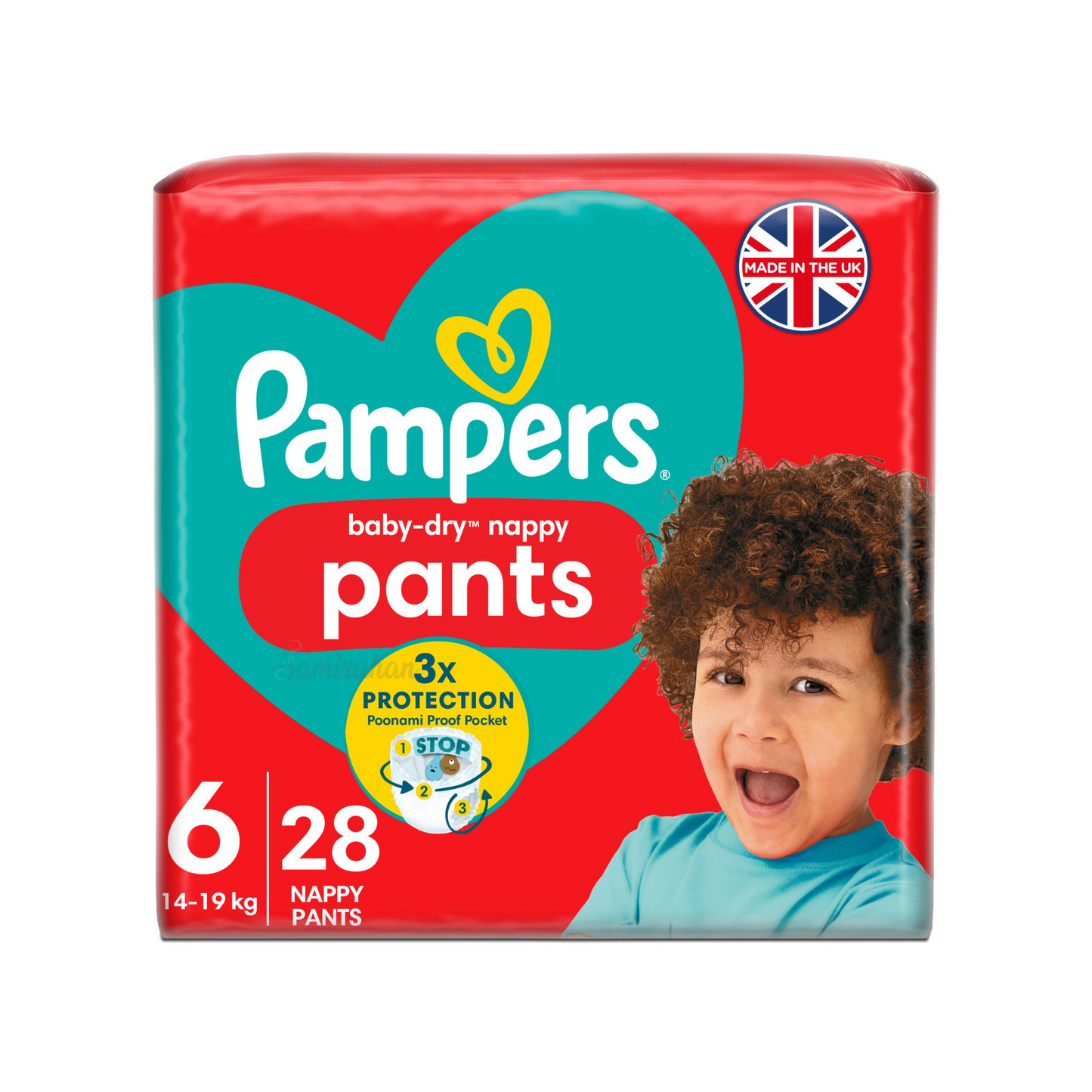 Pampers 3X Protection Baby Dry Nappy Pants 6 Size 14-19kg protection dry comfort 12hrs Easy Fit soft secure Best genuine Australian uk baby diaper low price bd